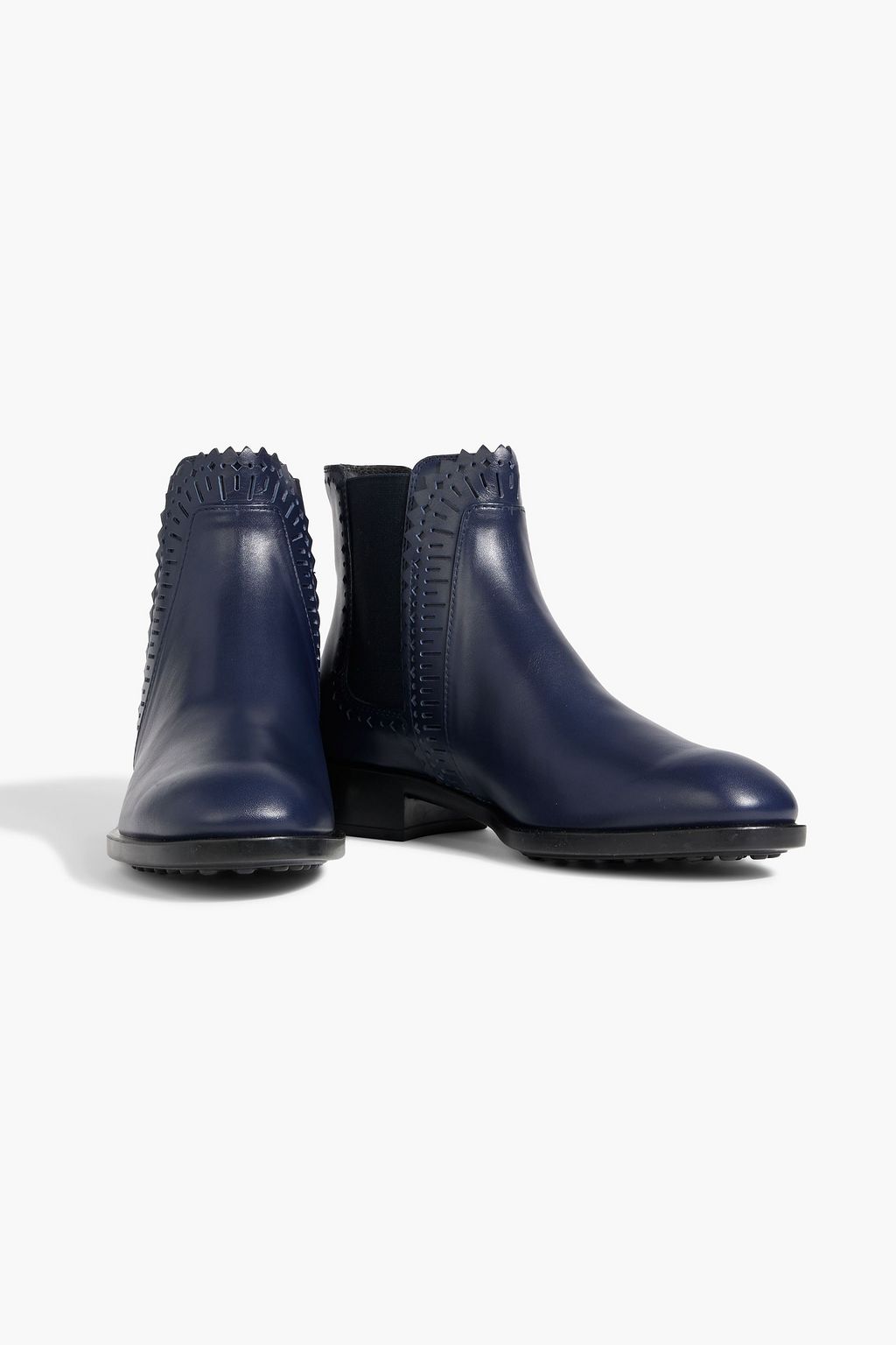 TOD'S Laser-cut leather Chelsea boots