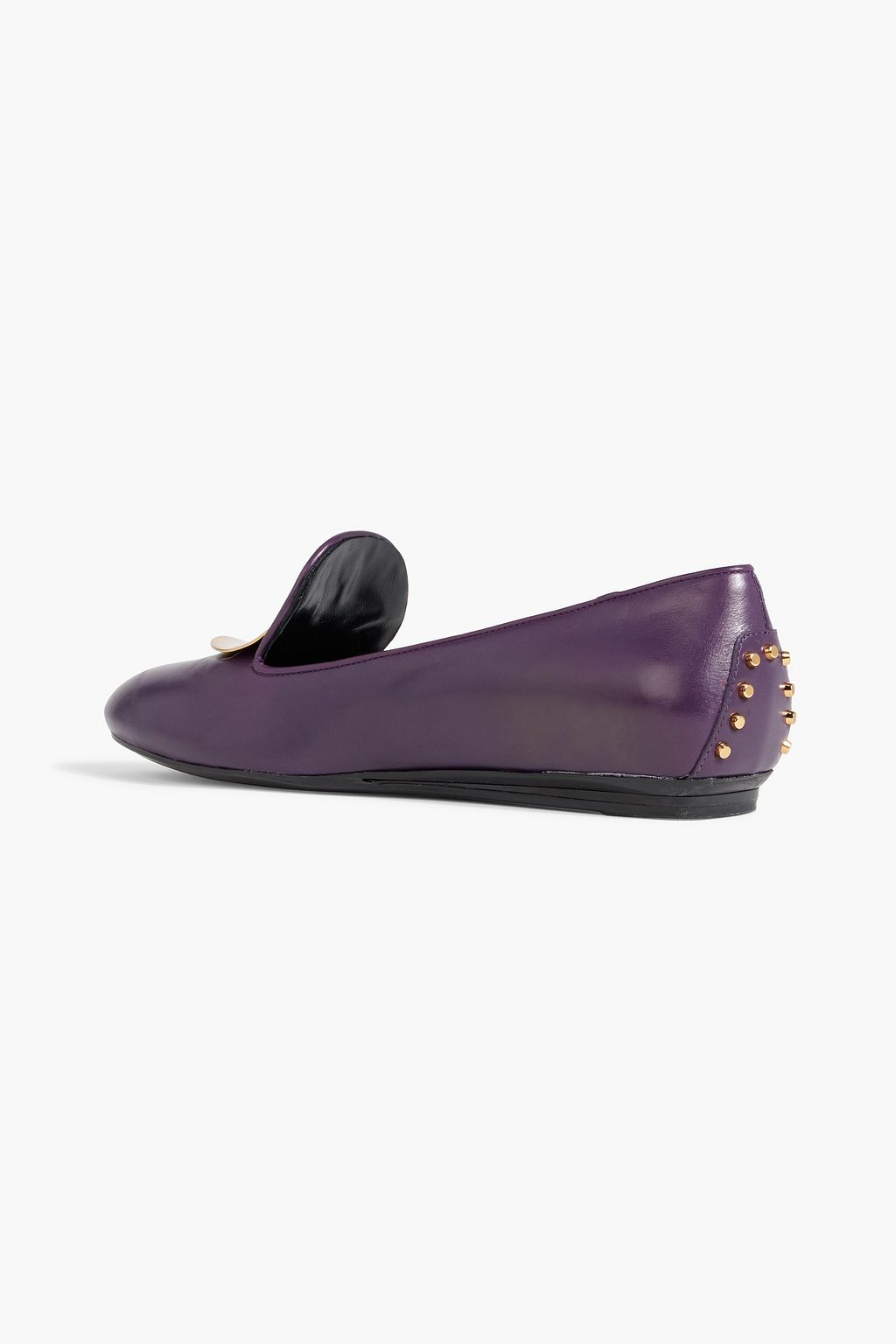 TOD'S Embellished leather ballet flats