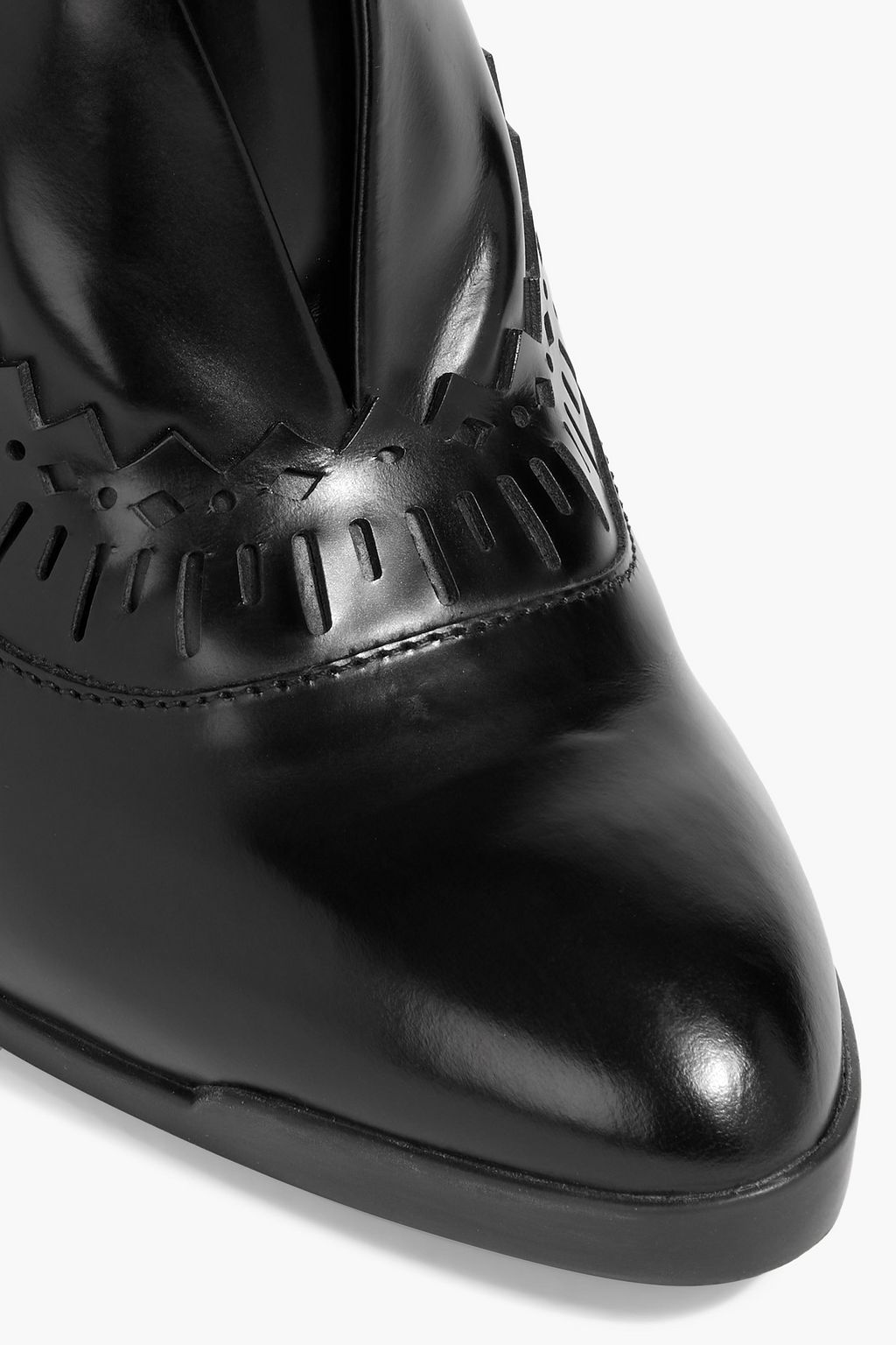 TOD'S Laser-cut leather ankle boots