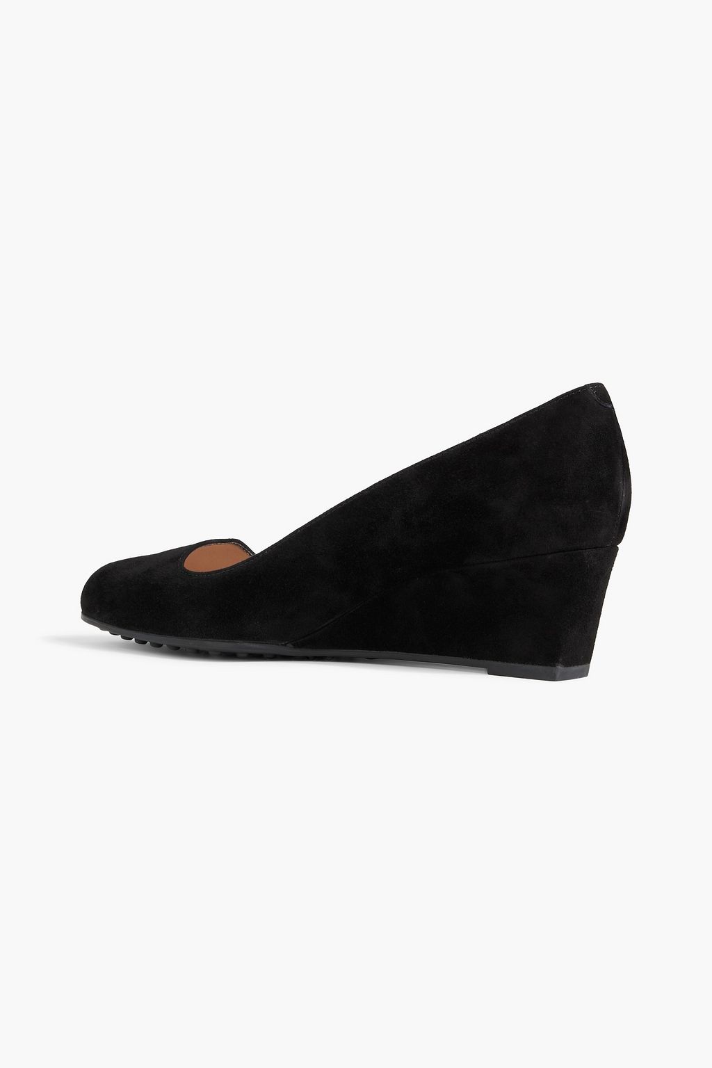 TOD'S Suede wedge pumps
