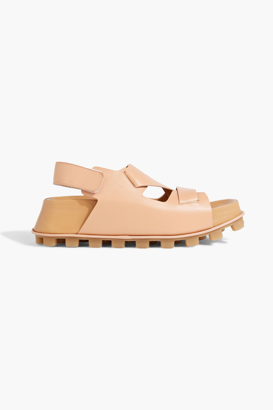 Leather slingback sandals