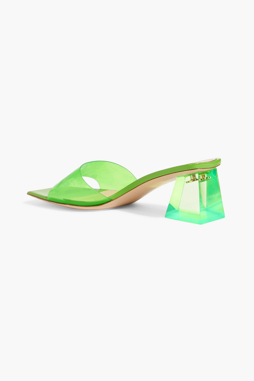 GIANVITO ROSSI COSMIC GLASS 55 TPU MULES