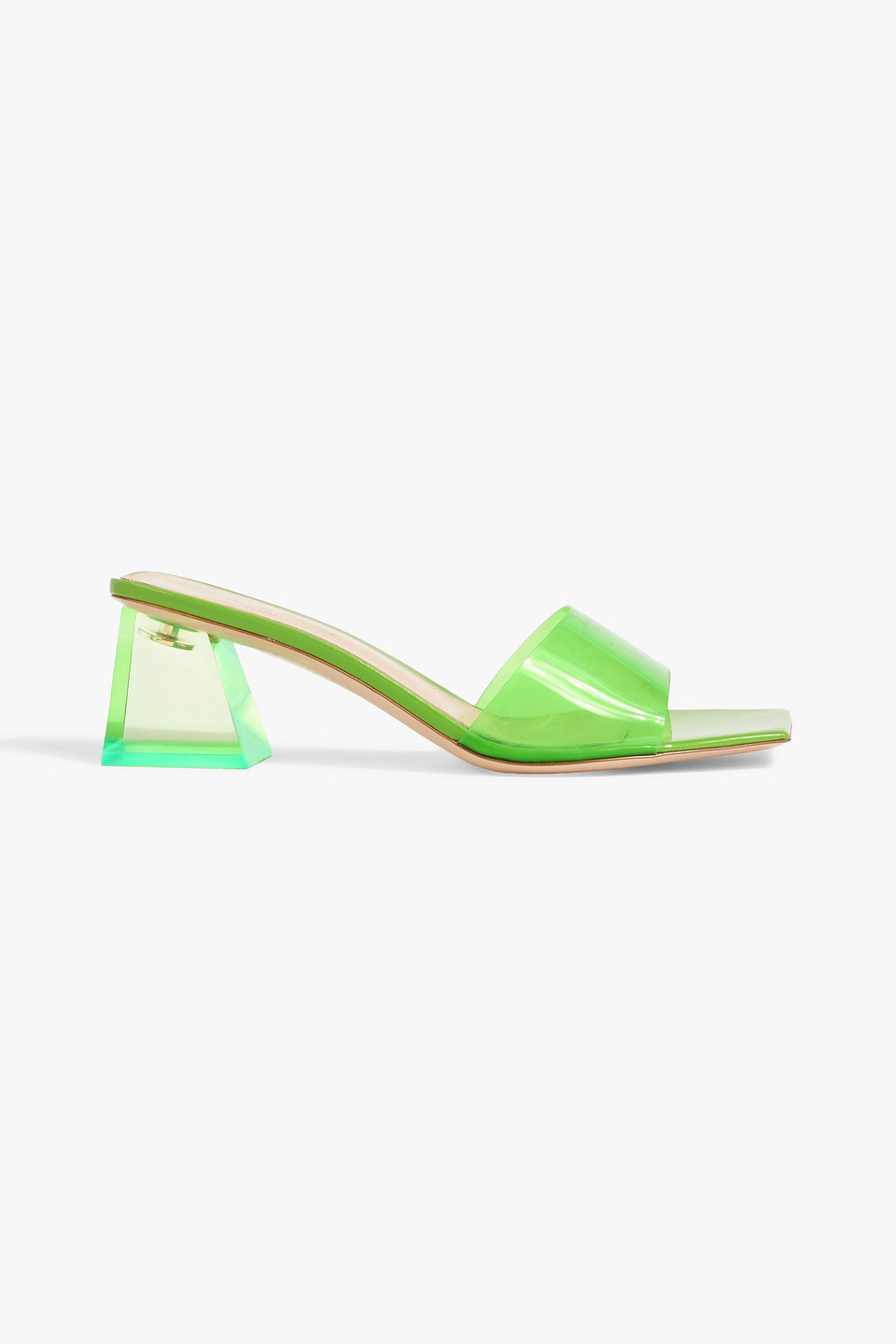 GIANVITO ROSSI COSMIC GLASS 55 TPU MULES