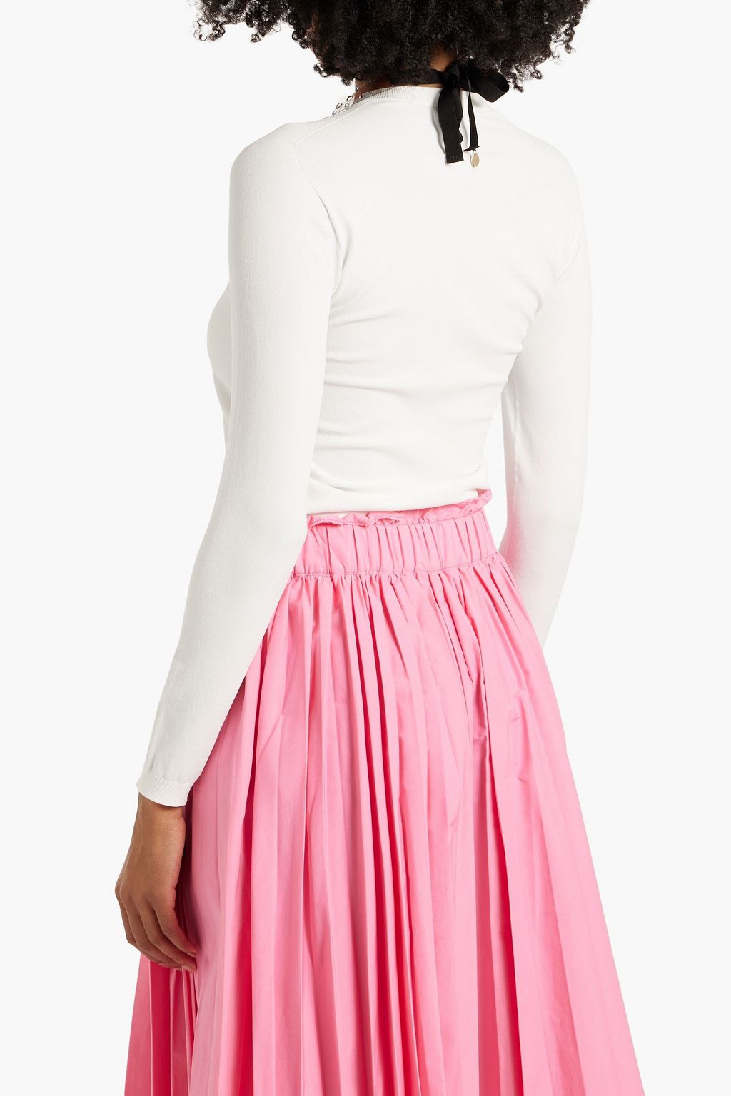 RED(V) Crystal-embellished PVC collar