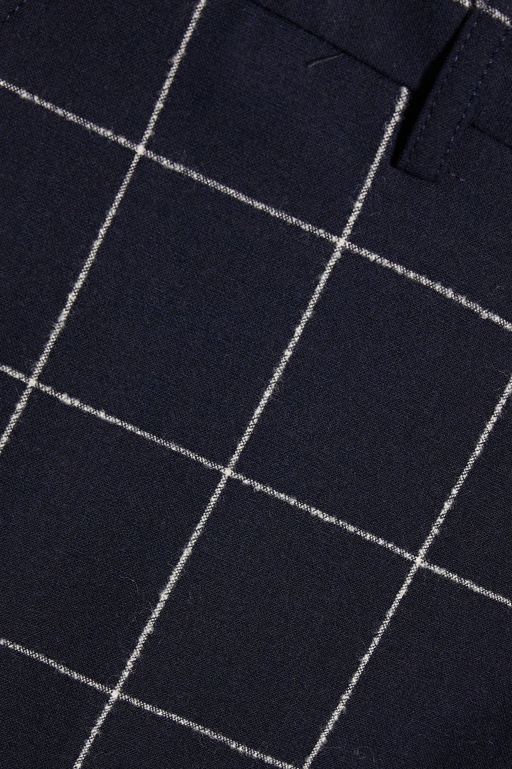 ACNE STUDIOS بنطال مصنوع من مزيج الصوف مزين بنقشة مربعات