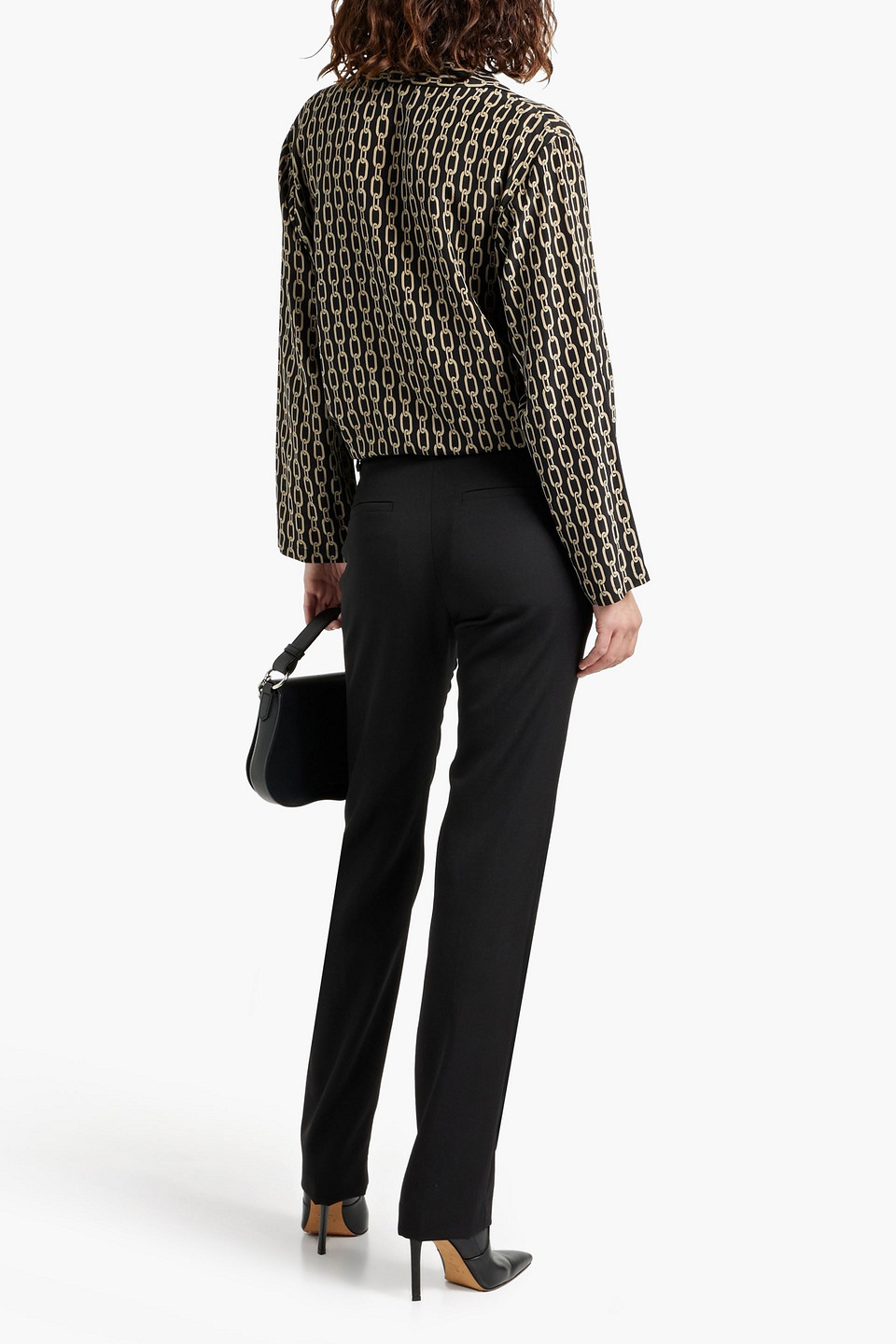 Nili Lotan Evan Wool Slim-leg Pants In Black
