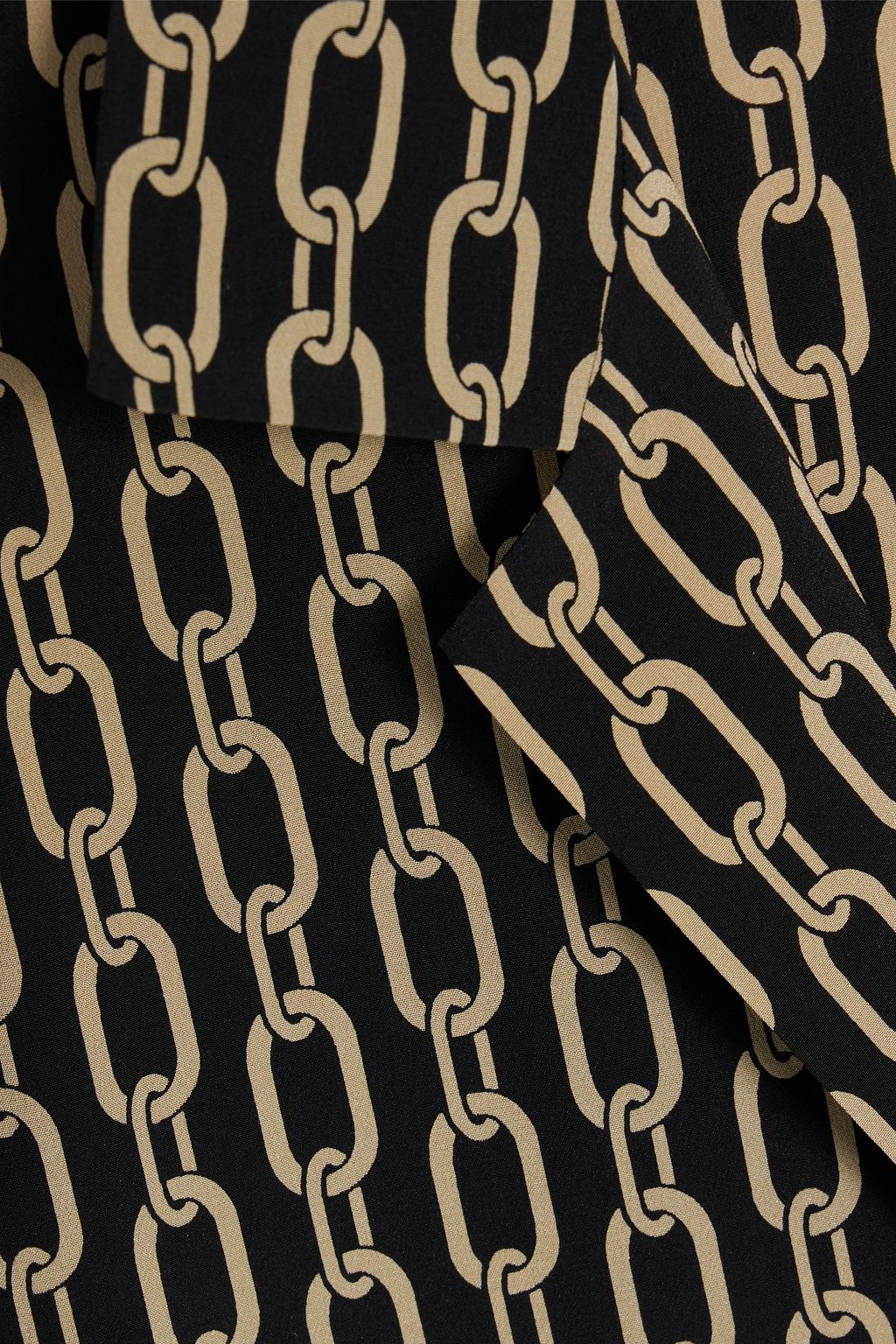 NILI LOTAN Juste printed silk crepe de chine shirt