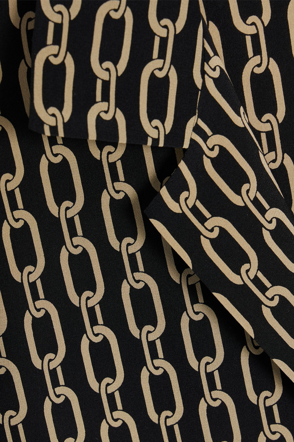 NILI LOTAN JUSTE PRINTED SILK CREPE DE CHINE SHIRT