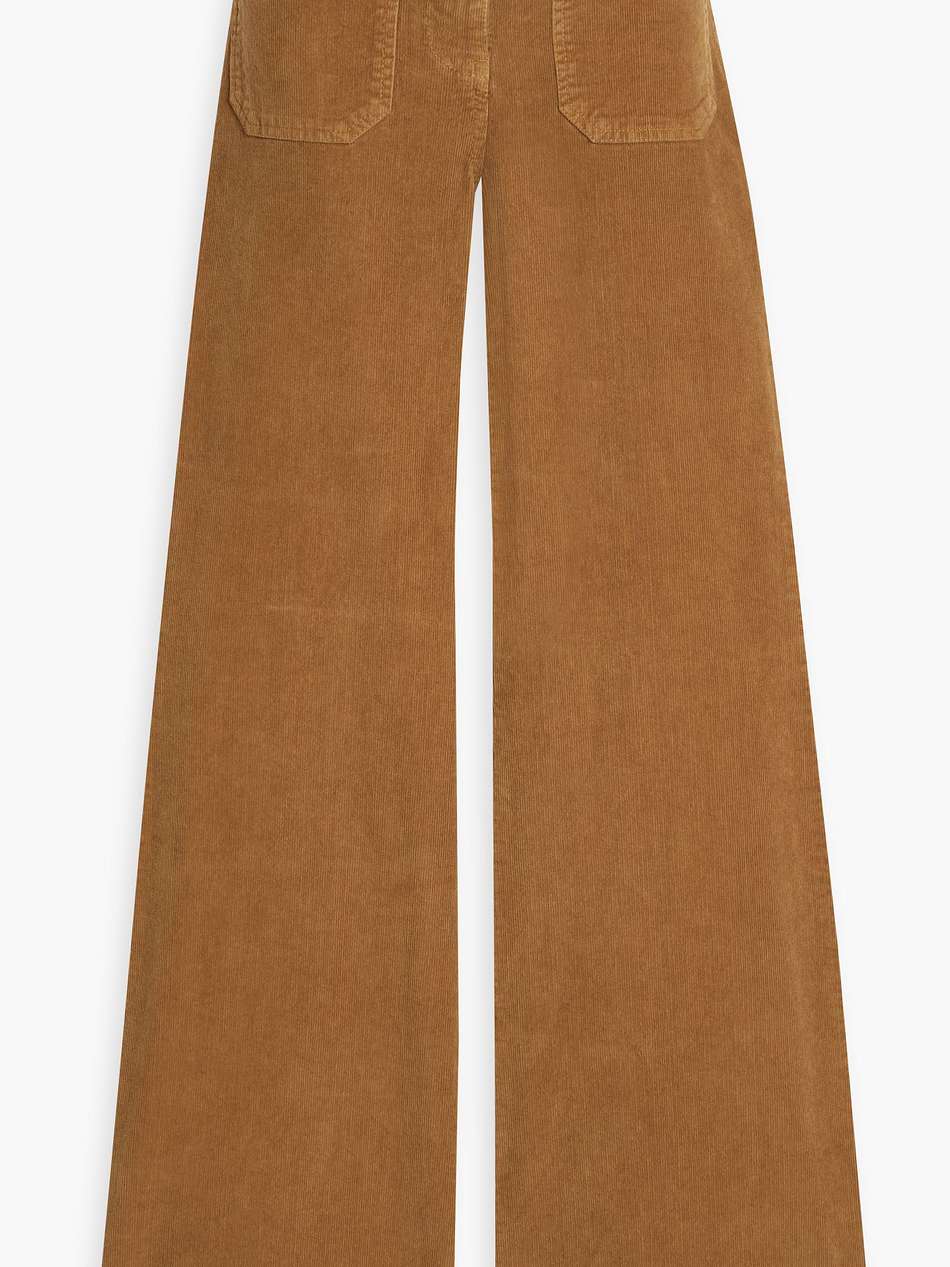 florence cotton-blend corduroy flared pants