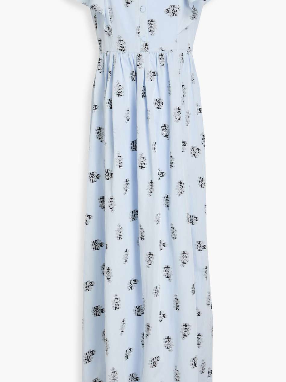 ariella fil coupé voile maxi dress