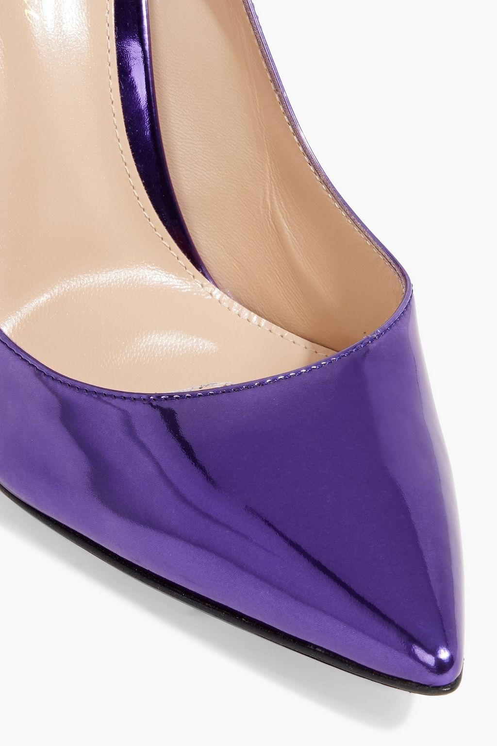 GIANVITO ROSSI Gianvito 105 mirrored-leather pumps