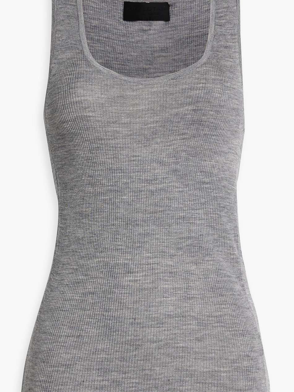 becky ribbed silk tank