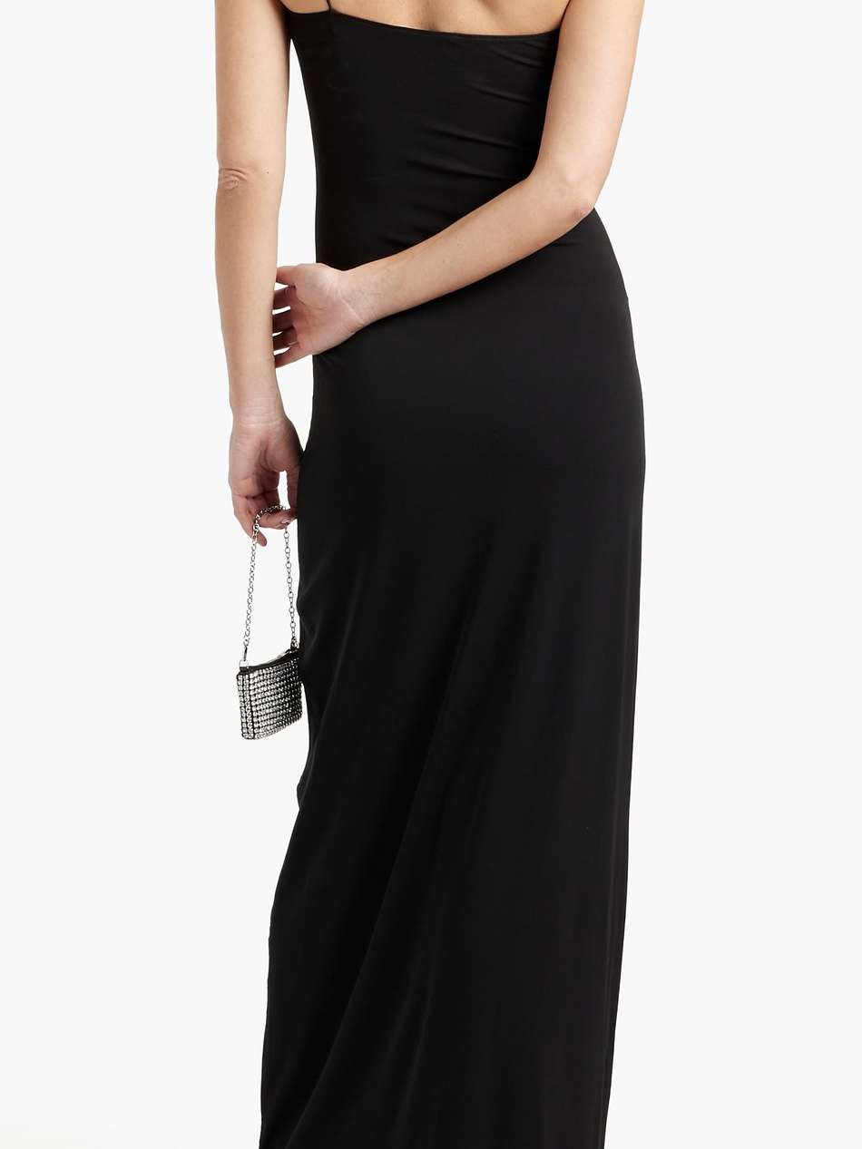 elino one-shoulder stretch-jersey gown