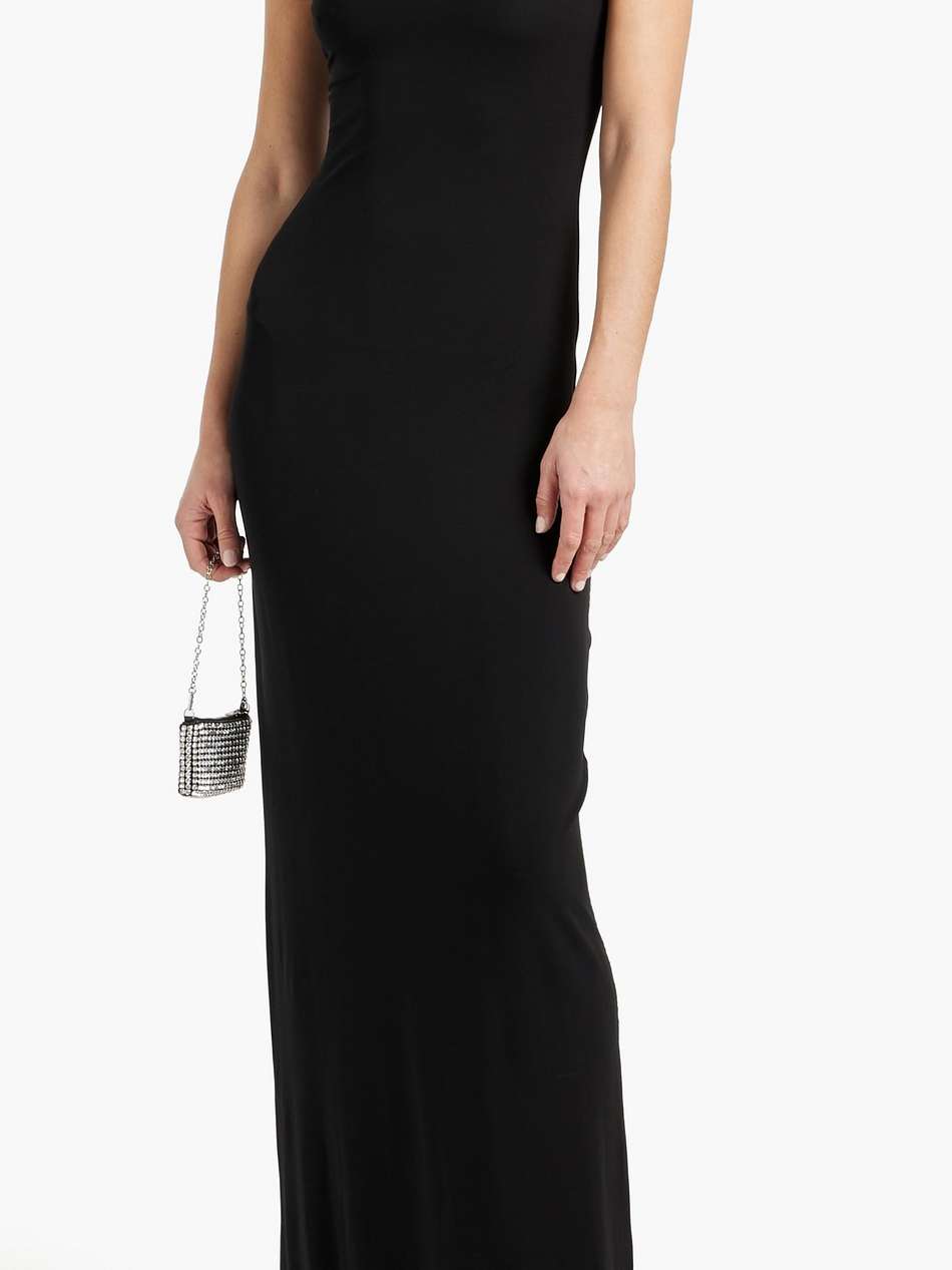 elino one-shoulder stretch-jersey gown