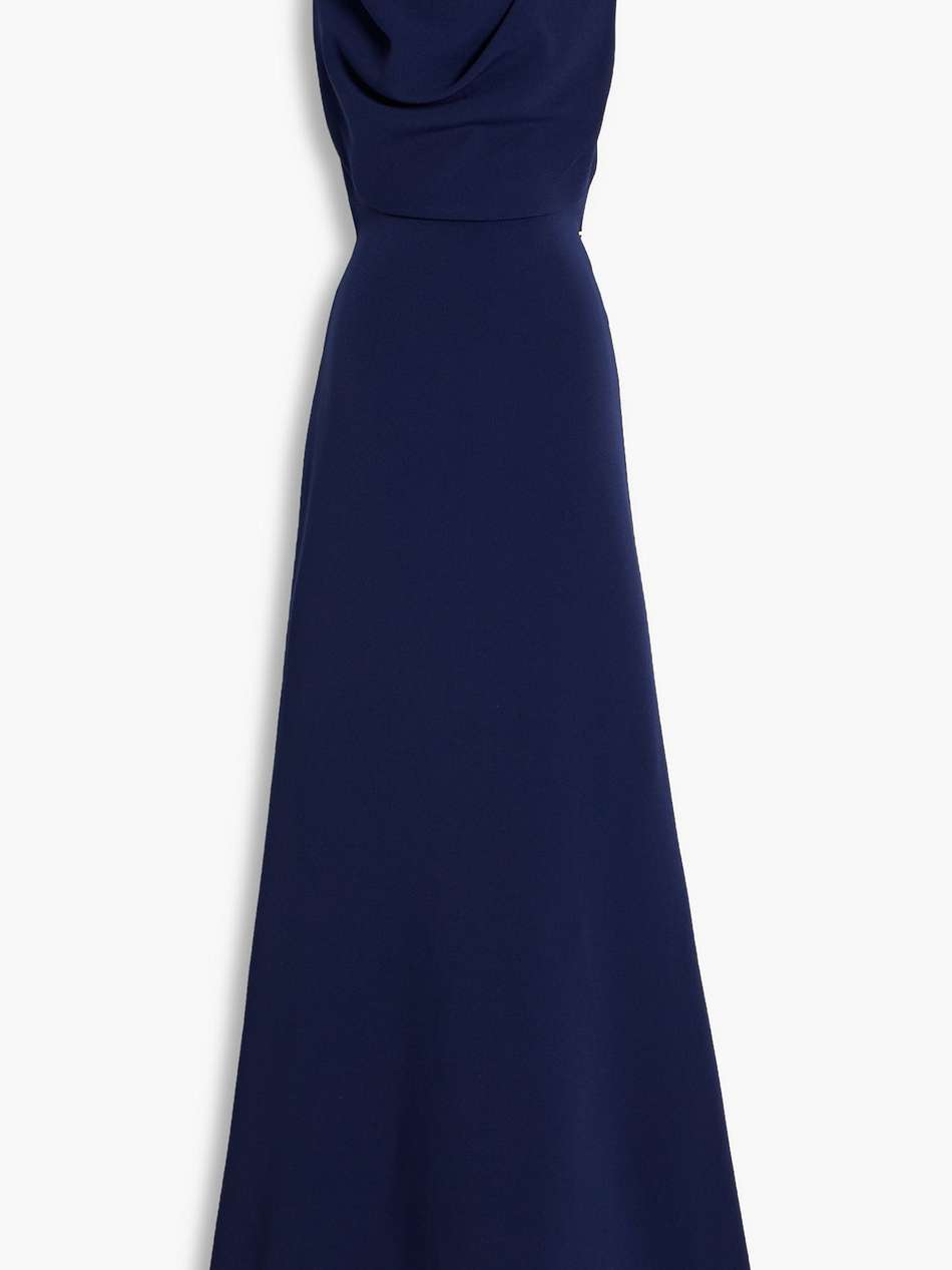 draped crepe gown