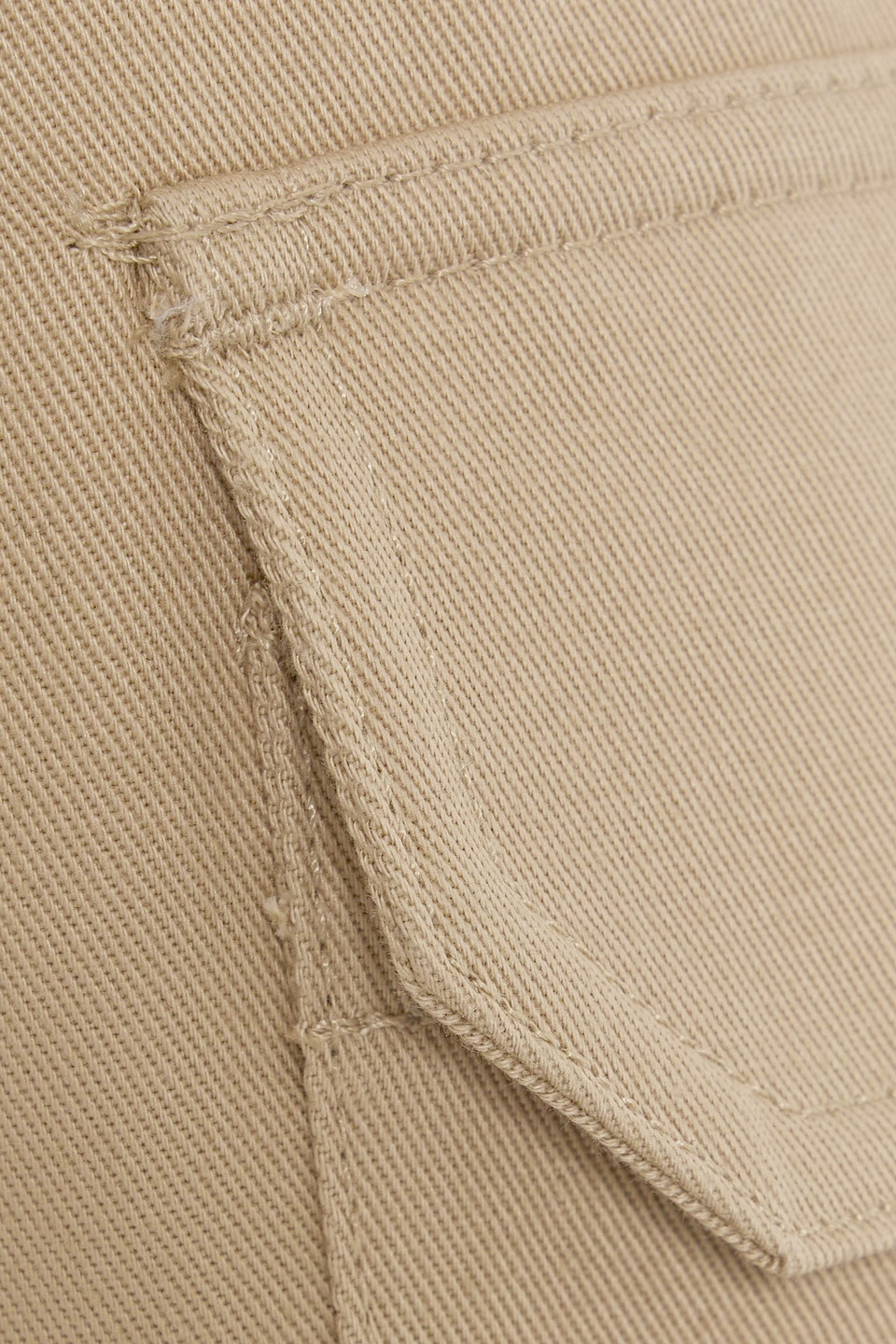 Nili Lotan Yannic Cotton-twill Cargo Pants In Beige