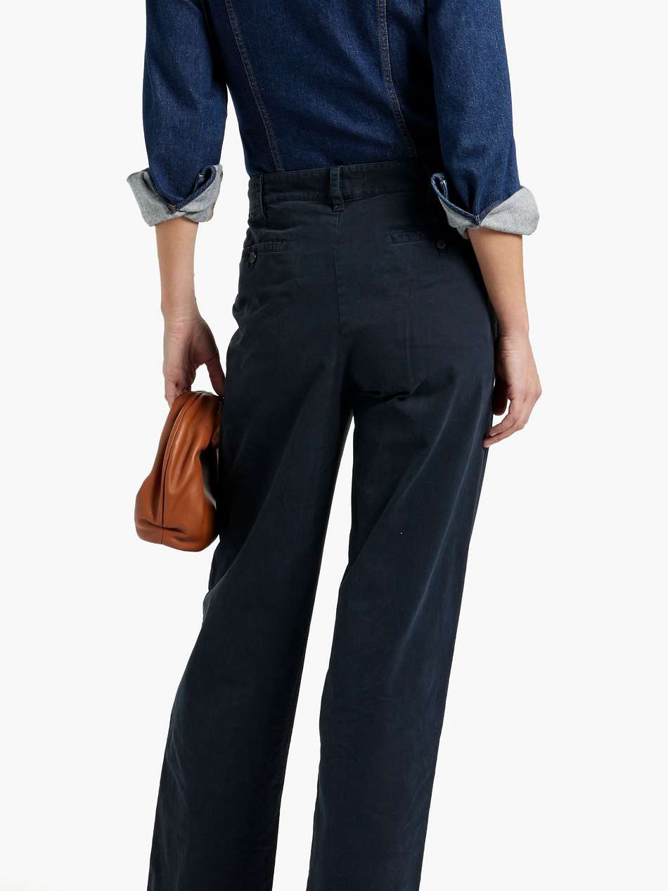 eliot cotton-blend twill straight-leg pants