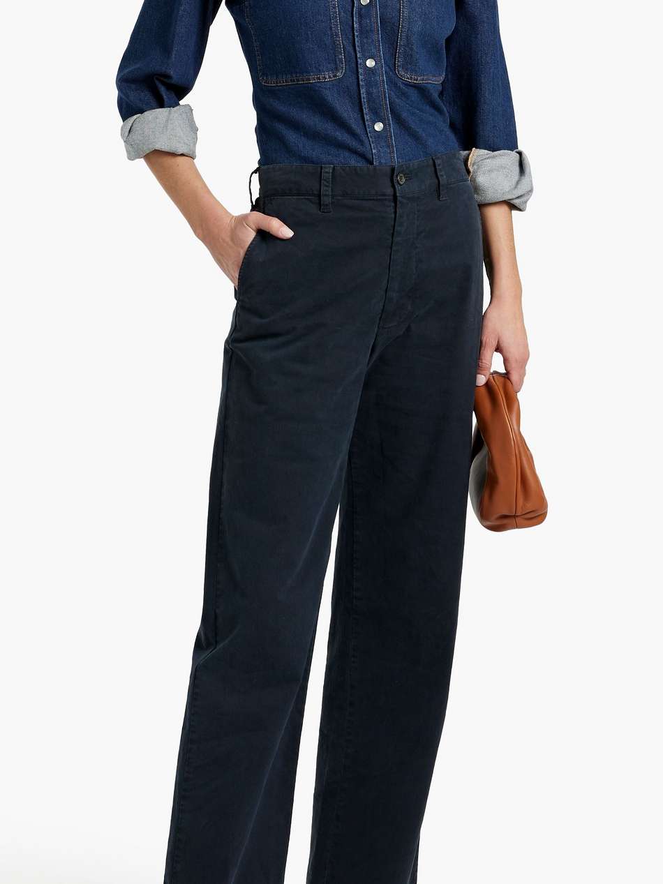 eliot cotton-blend twill straight-leg pants