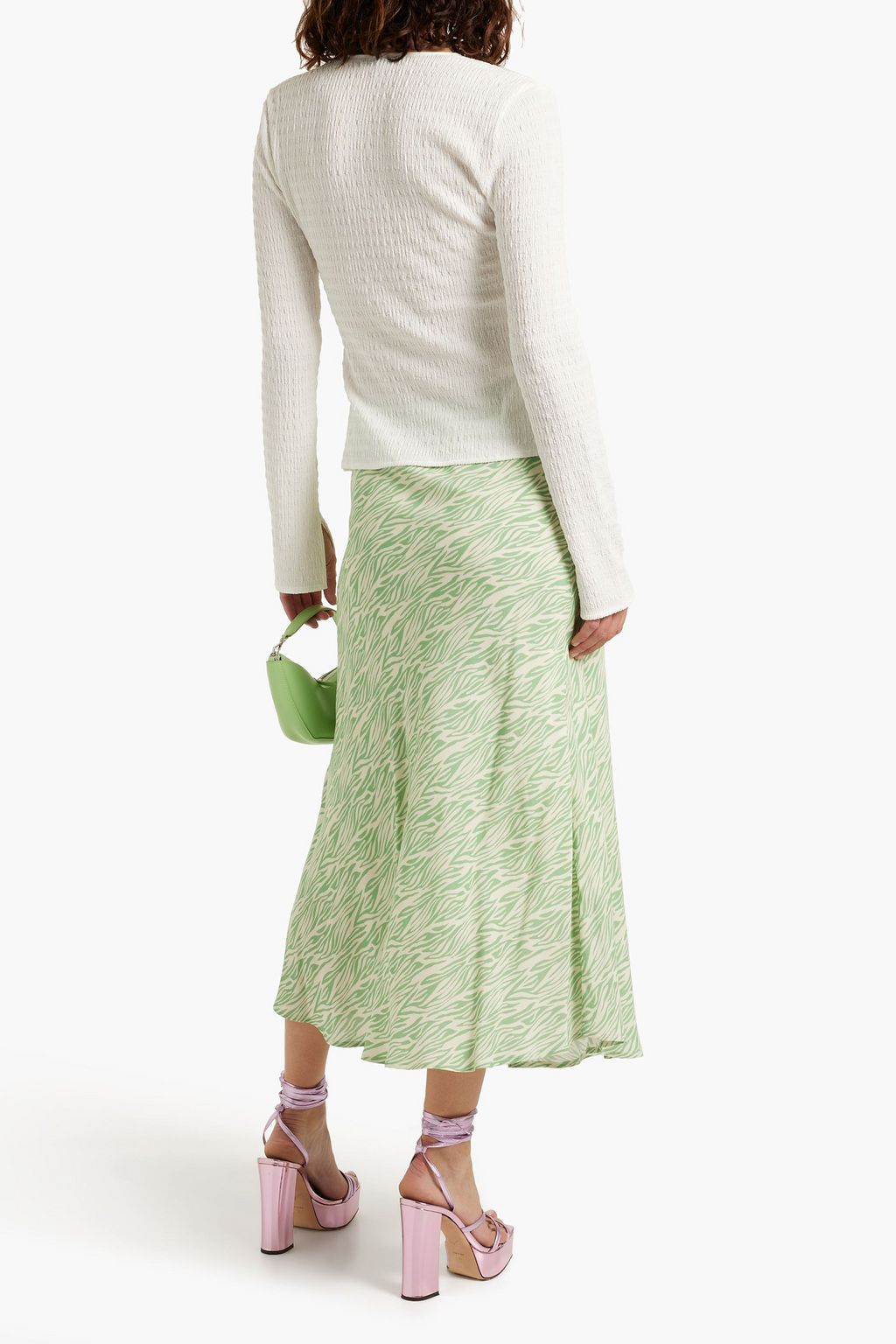 DEREK LAM 10 CROSBY Jacquard-knit top