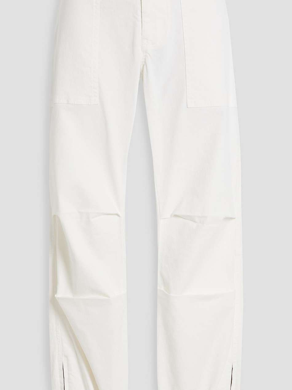 paris cropped stretch-cotton twill tapered pants