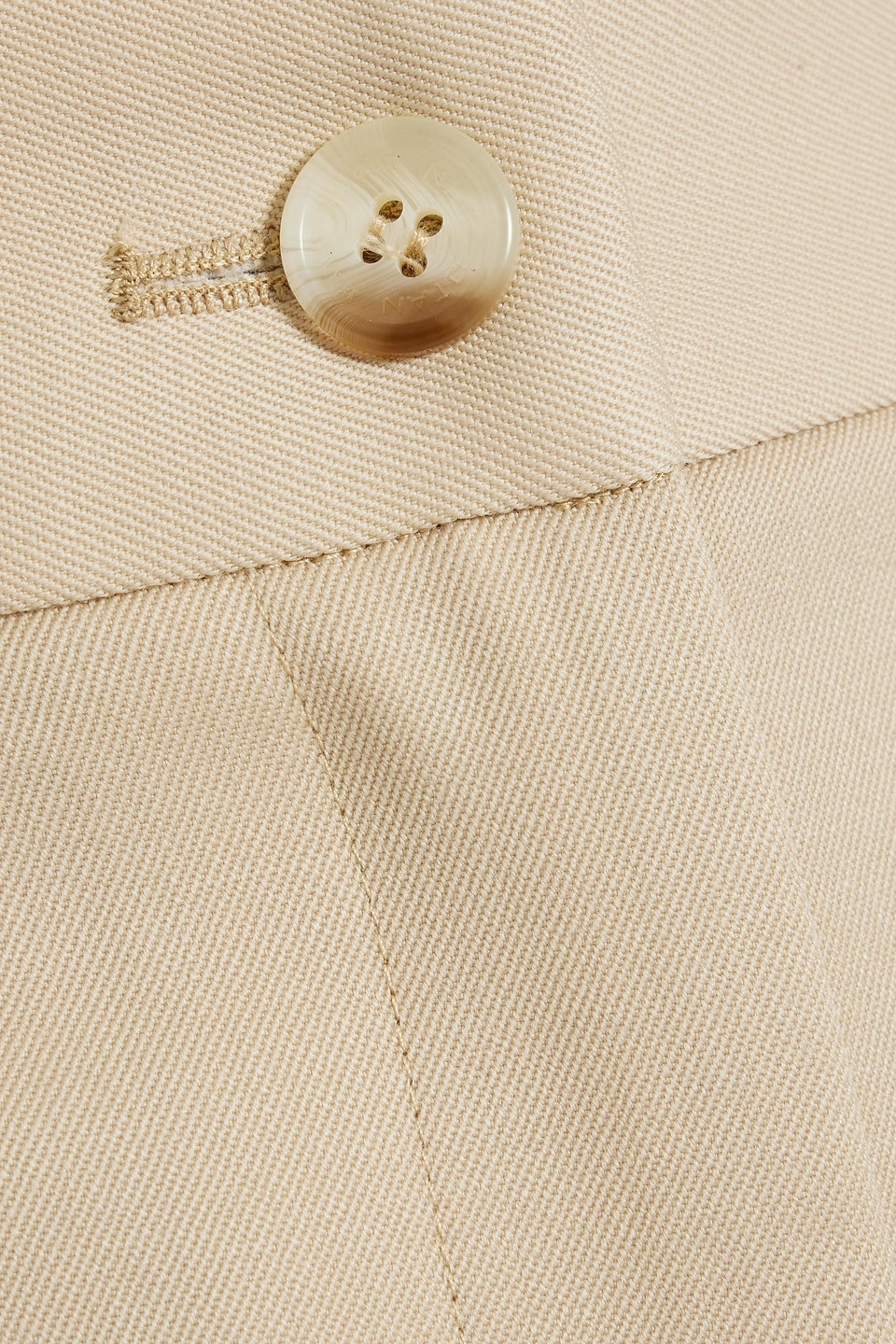 Nili Lotan Beatrice Wool-twill Shorts In Beige