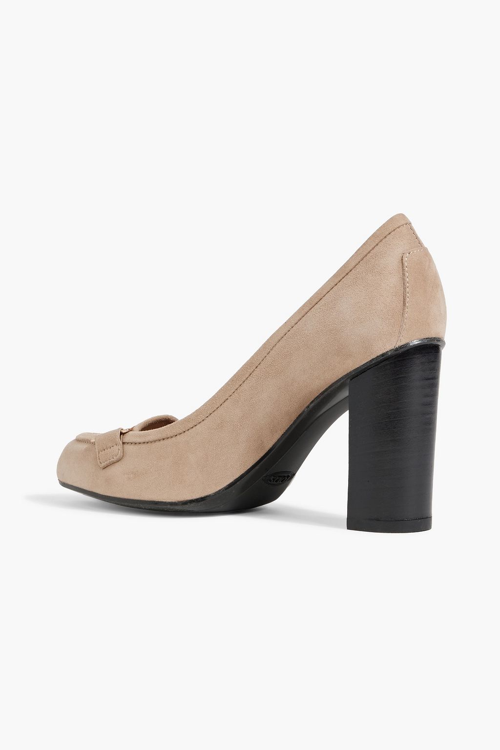 TOD'S Embellished suede pumps