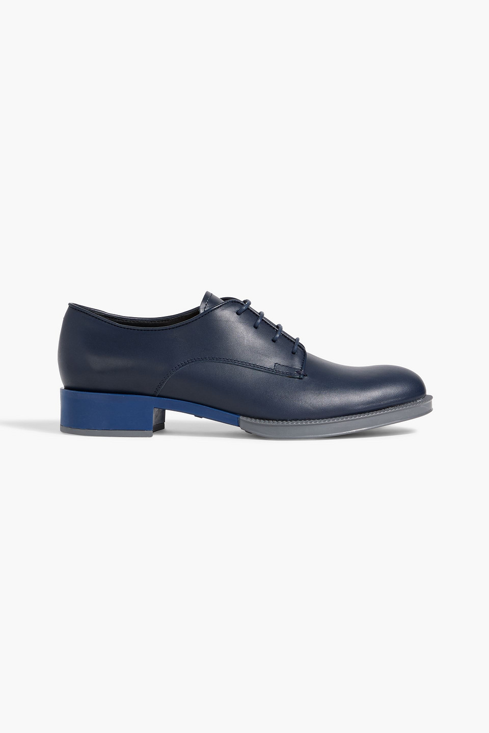 Tod's Leather Brogues In Midnight Blue