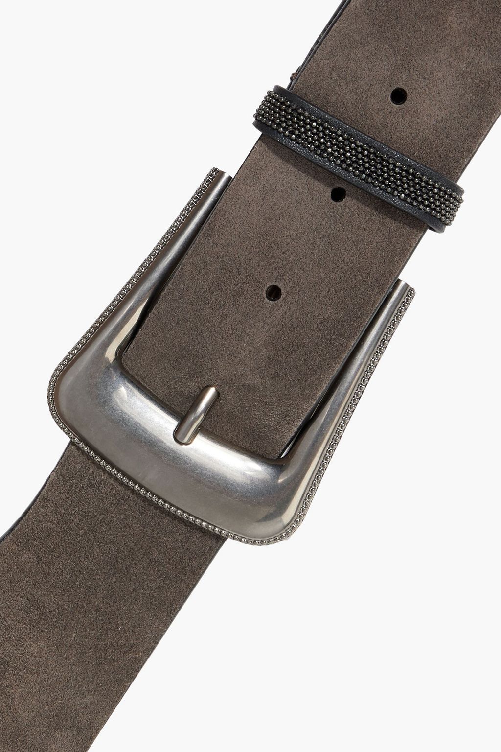 BRUNELLO CUCINELLI Bead-embellished suede belt