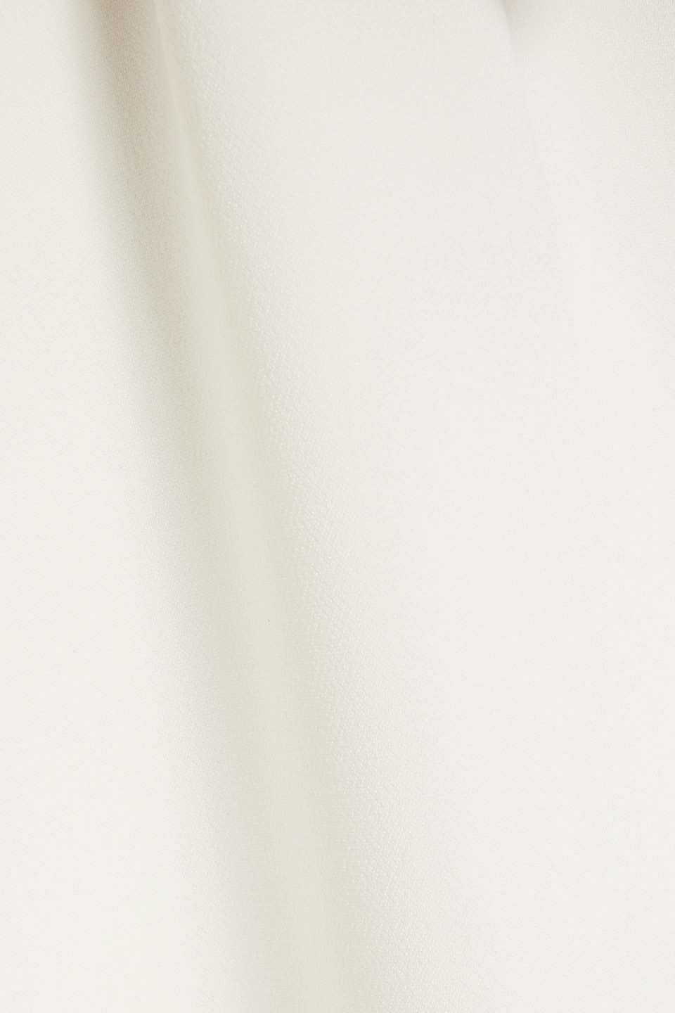 Badgley Mischka Draped Crepe Gown In Ivory