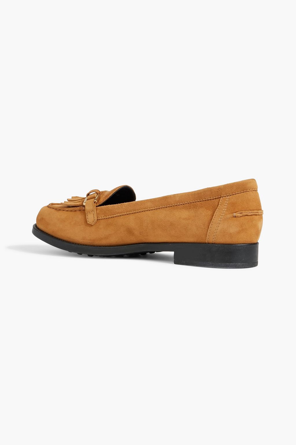 TOD'S Fringed suede loafers