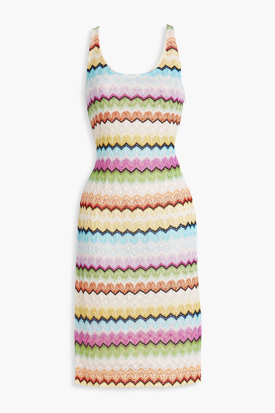 Missoni Crochet-knit Dress In Blue