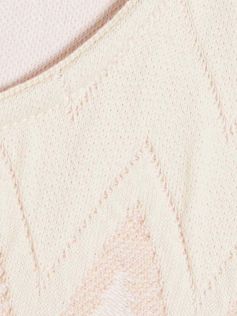 jacquard-knit cotton-blend mini dress