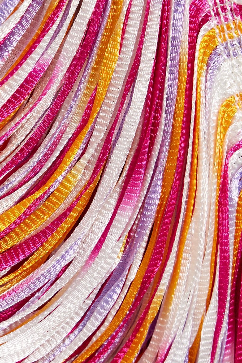 MISSONI Fringed crochet-knit mini dress