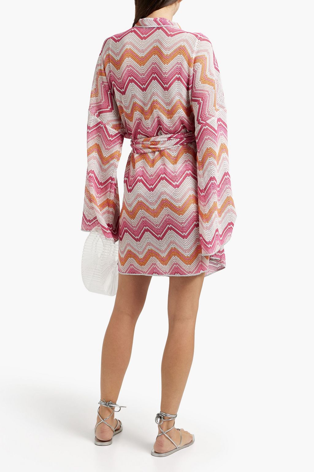 MISSONI Metallic crochet-knit robe