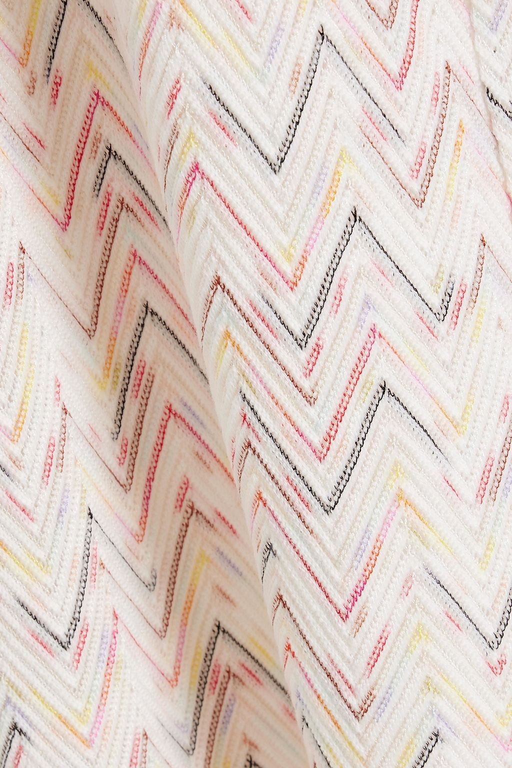 MISSONI بنطلون بأرجل واسعة من مزيج الصوف بحبكة كروشيه
