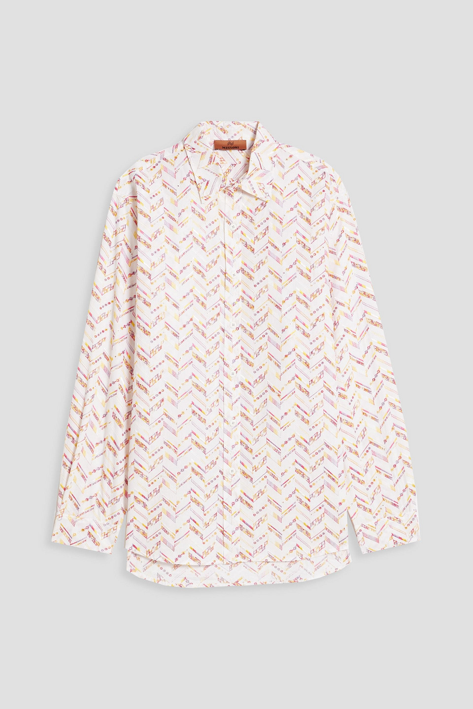 Missoni Broderie Anglaise Cotton Shirt In White