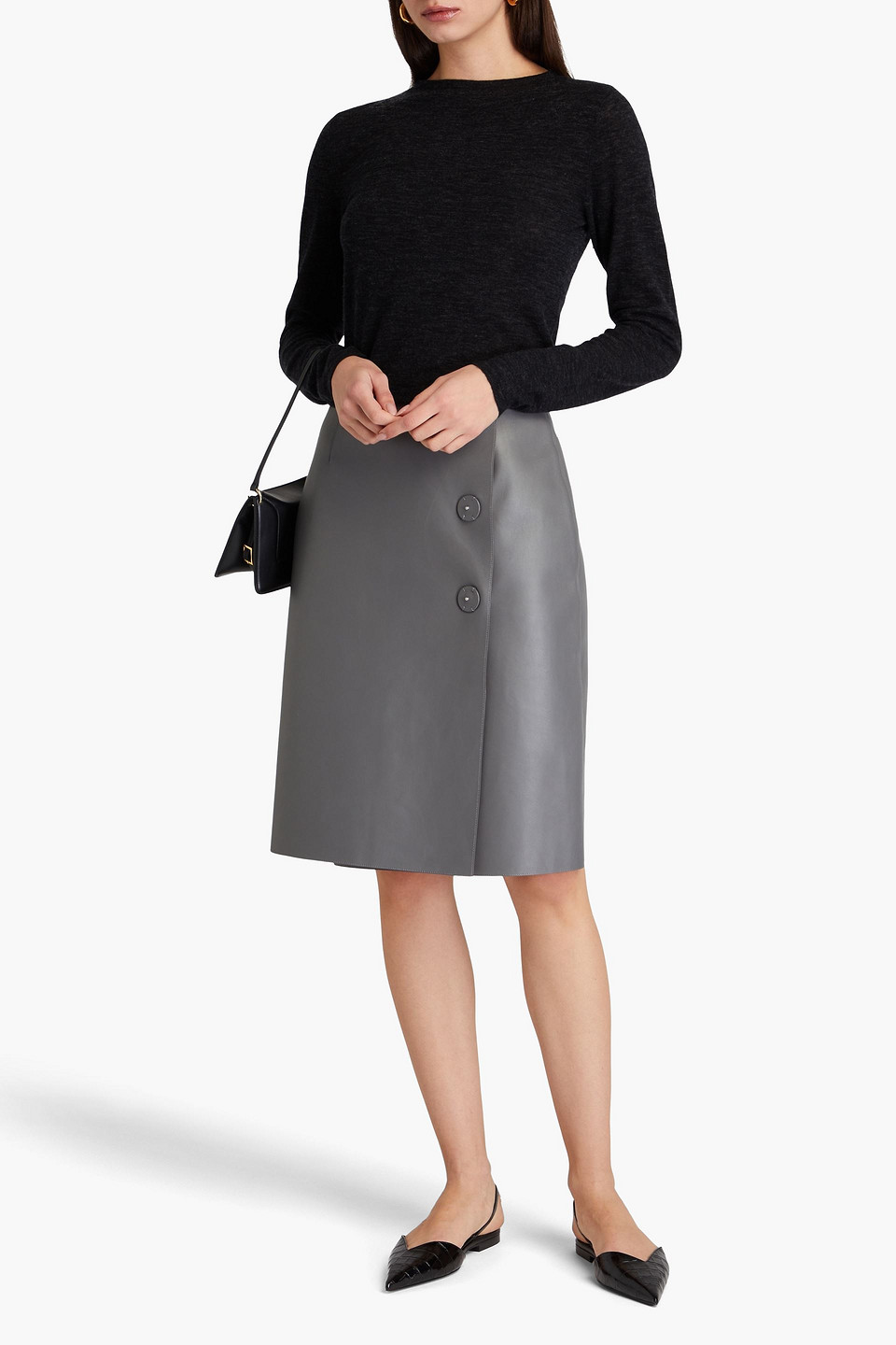  Tibi - Pullover Aus Einer Wollmischung - Grau - Xxs 