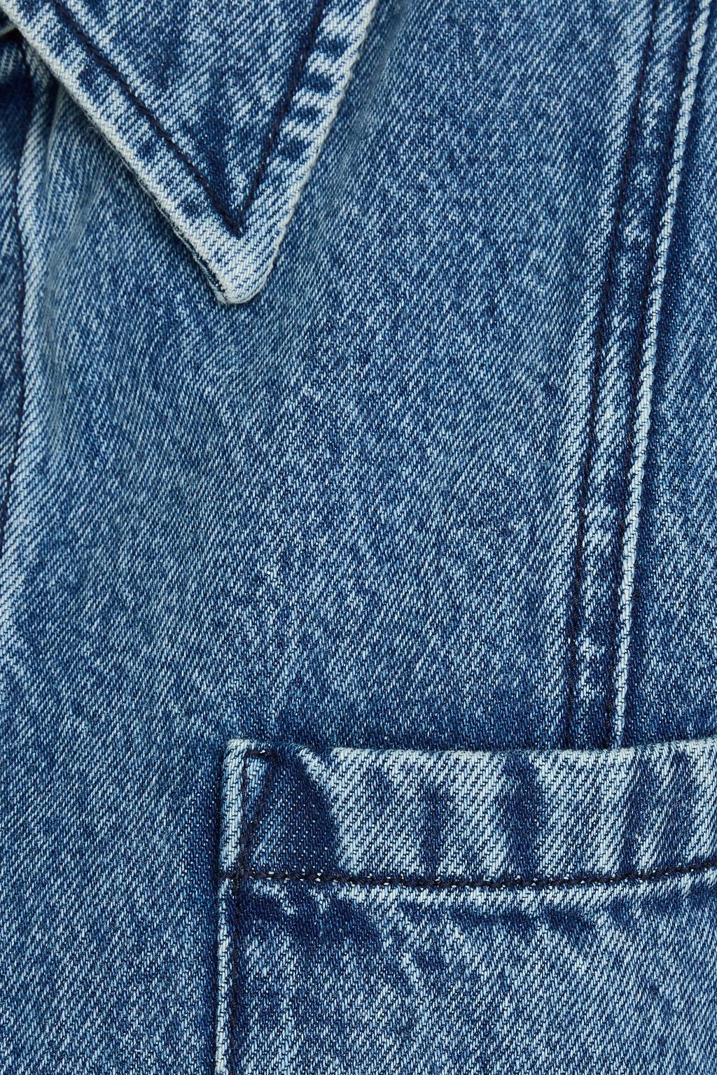 3.1 PHILLIP LIM جاكيت قصير مصنوع من الدنيم