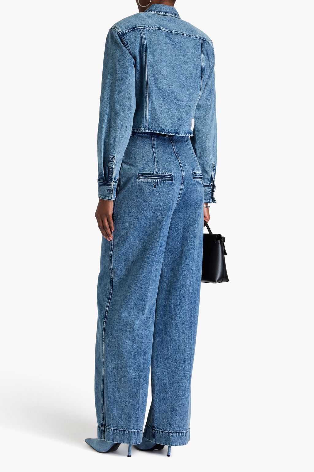 3.1 PHILLIP LIM جاكيت قصير مصنوع من الدنيم