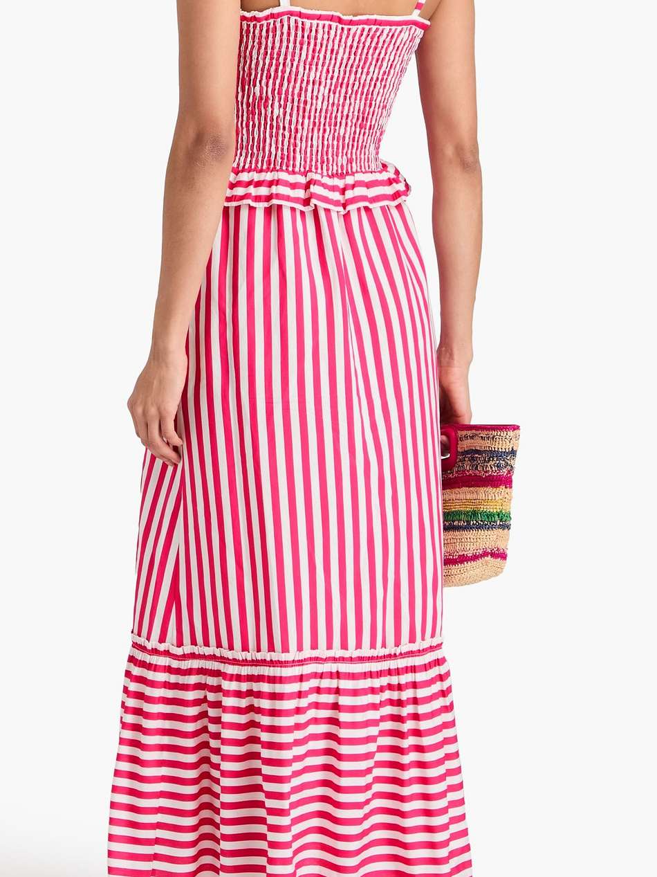 alberica striped woven maxi dress