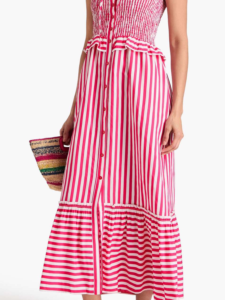 alberica striped woven maxi dress