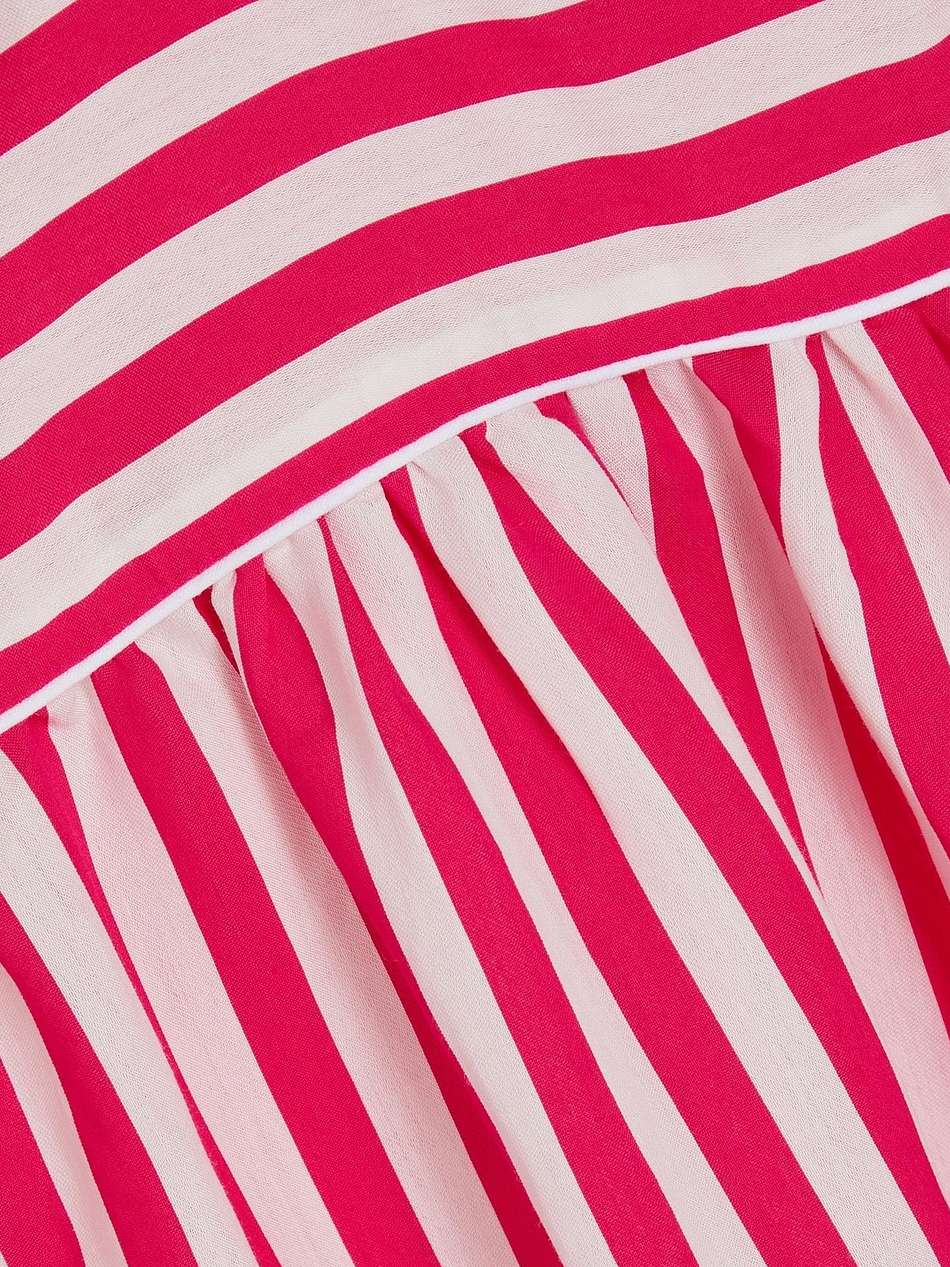 smeralda tiered striped woven midi dress