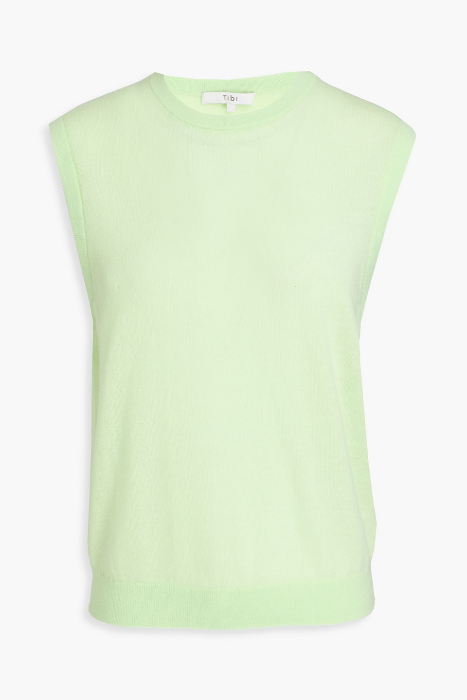 Tibi Wool-blend Waistcoat In Green