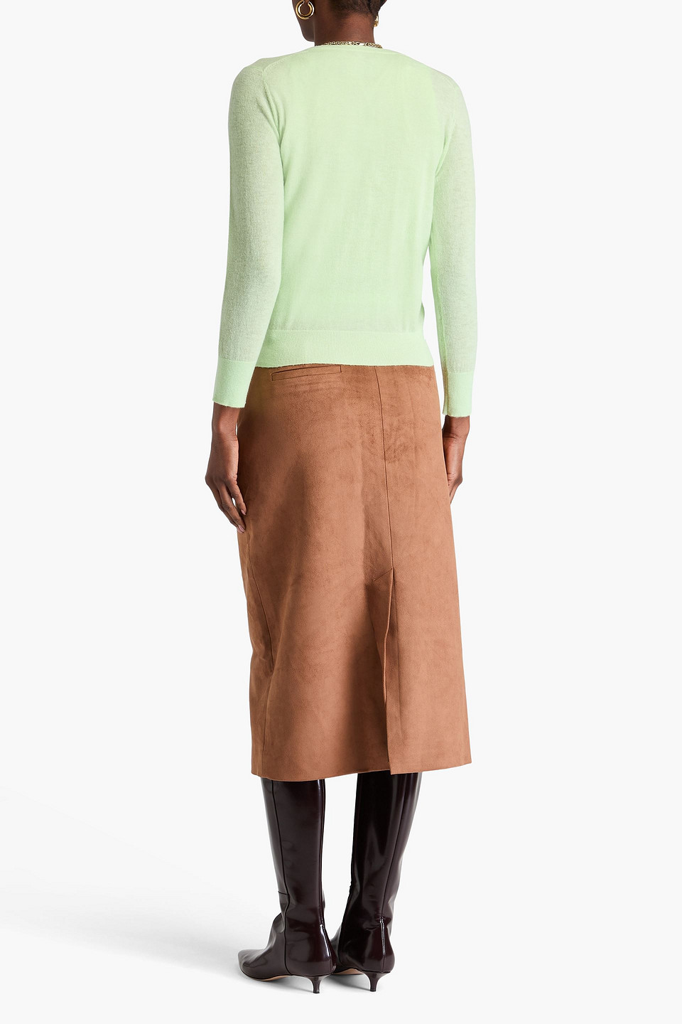  Tibi - Cardigan Aus Einer Wollmischung - Grün - Xs 
