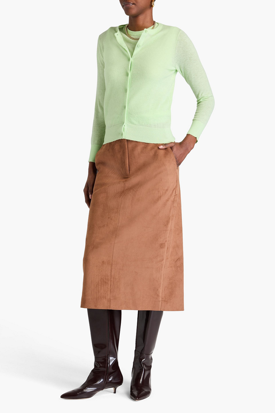  Tibi - Cardigan Aus Einer Wollmischung - Grün - Xs 