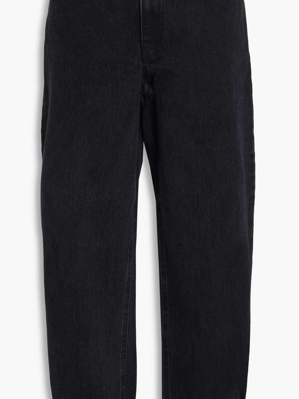 cropped high-rise barrel-leg jeans