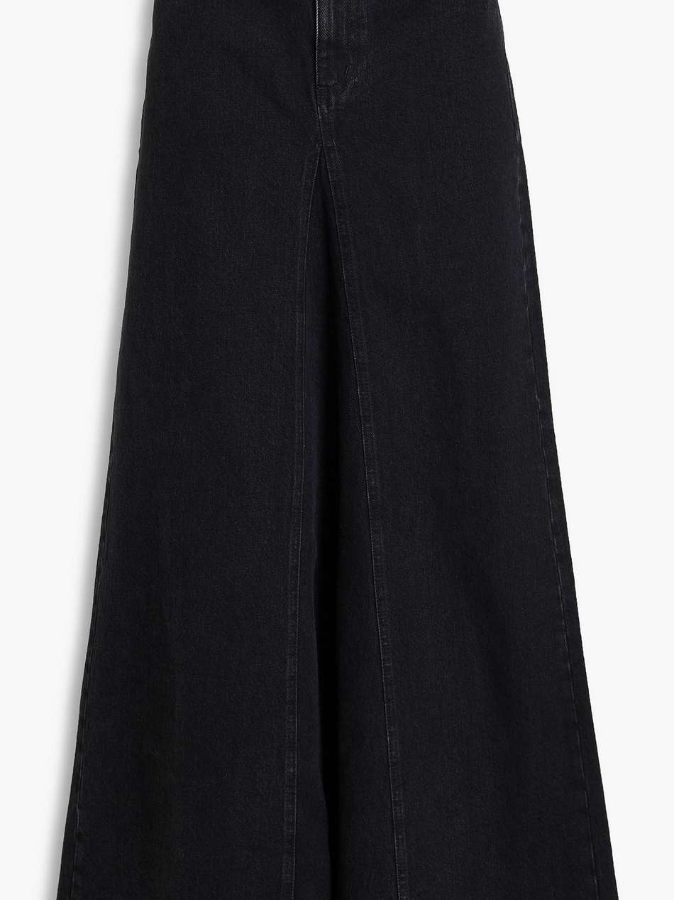 denim maxi skirt