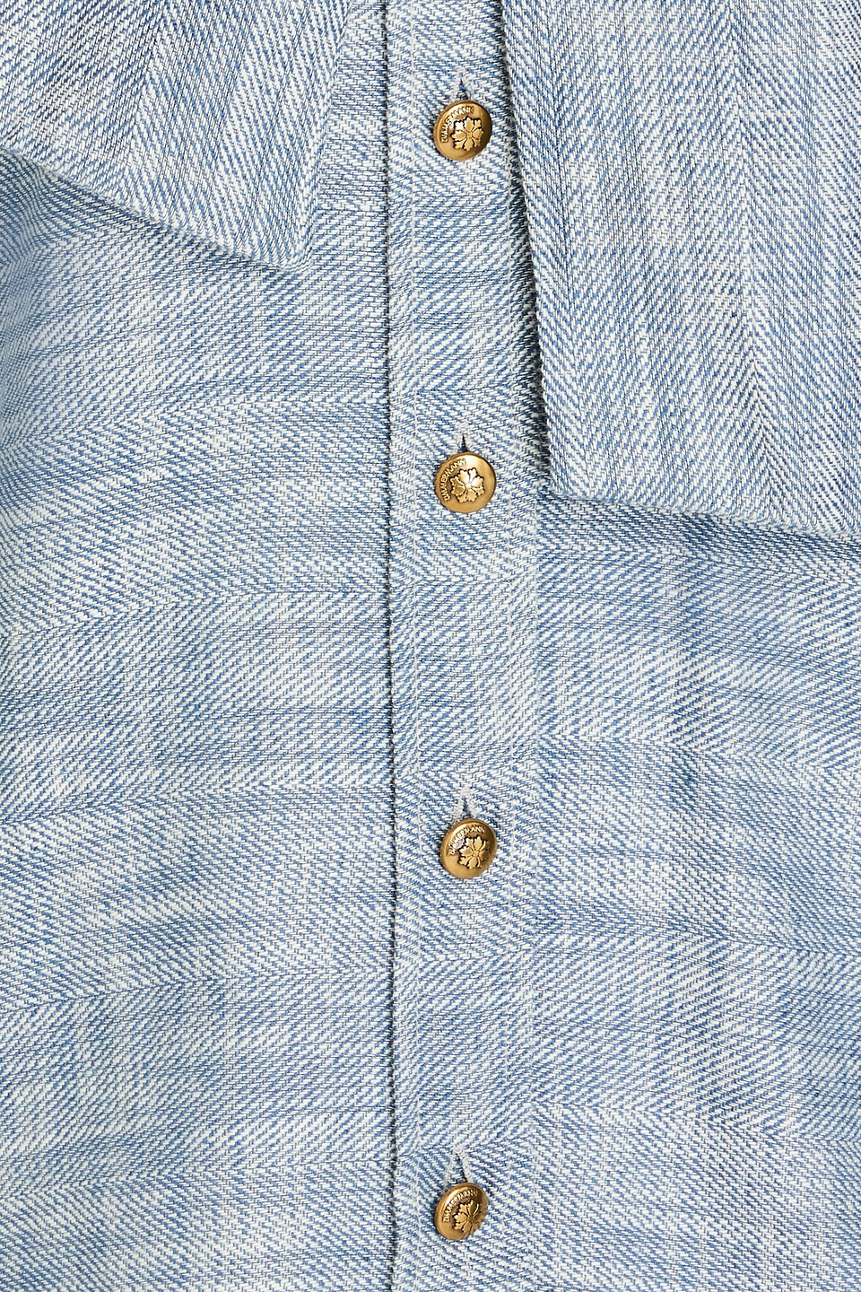 Zimmermann Bluse Aus Twill Aus Einer Baumwoll-leinenmischung Mit Schluppe In Blau