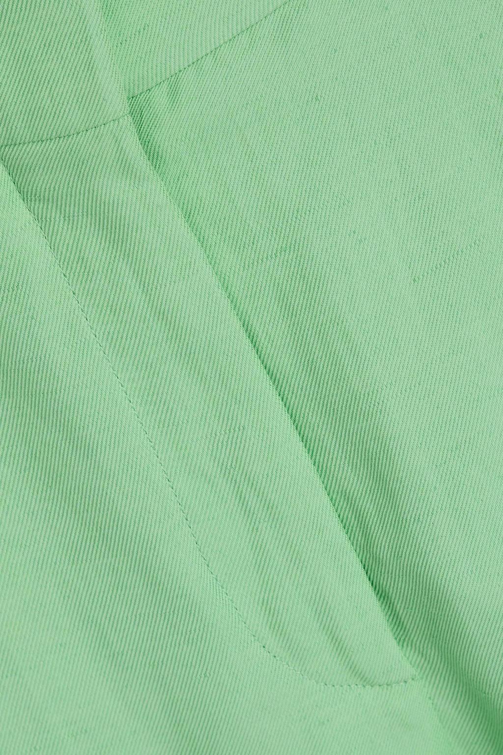 STELLA MCCARTNEY 플리츠 디테일 트윌 테이퍼드 팬츠