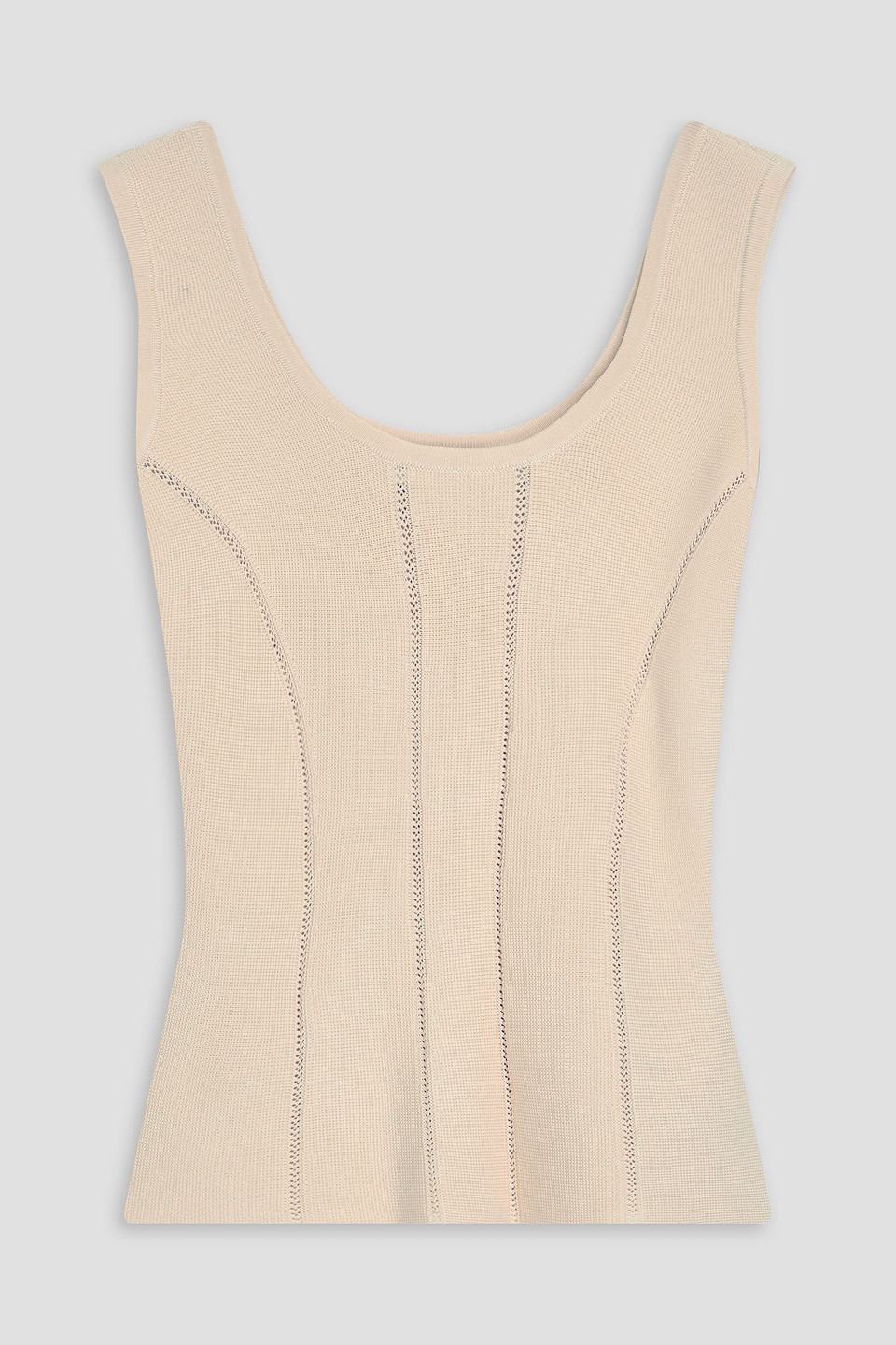 Zimmermann - Lattice-trimmed knitted top - White - 00